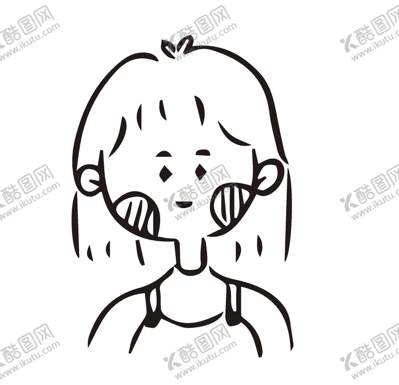 编号：70534204161629096634【酷图网】源文件下载-卡通女孩