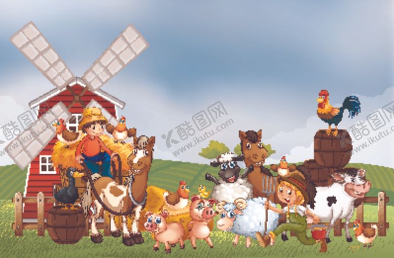 编号：37284411010333467816【酷图网】源文件下载-卡通农场