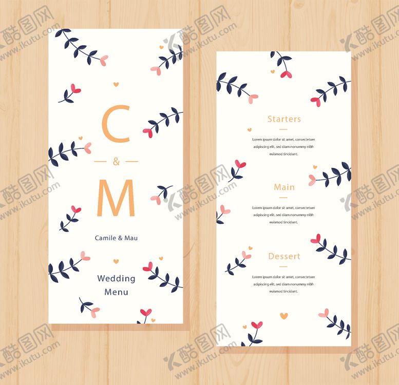 编号：32056410080435025591【酷图网】源文件下载-菜单模板设计