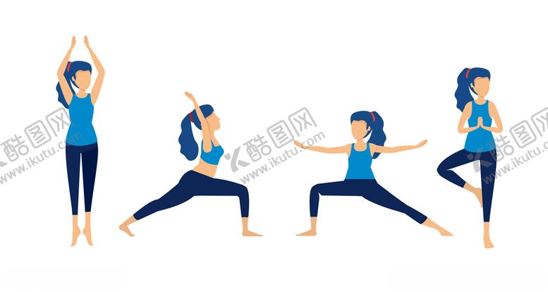 编号：64487809220323521301【酷图网】源文件下载-瑜伽插画