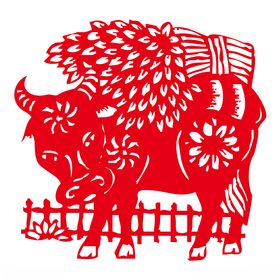 牛剪纸