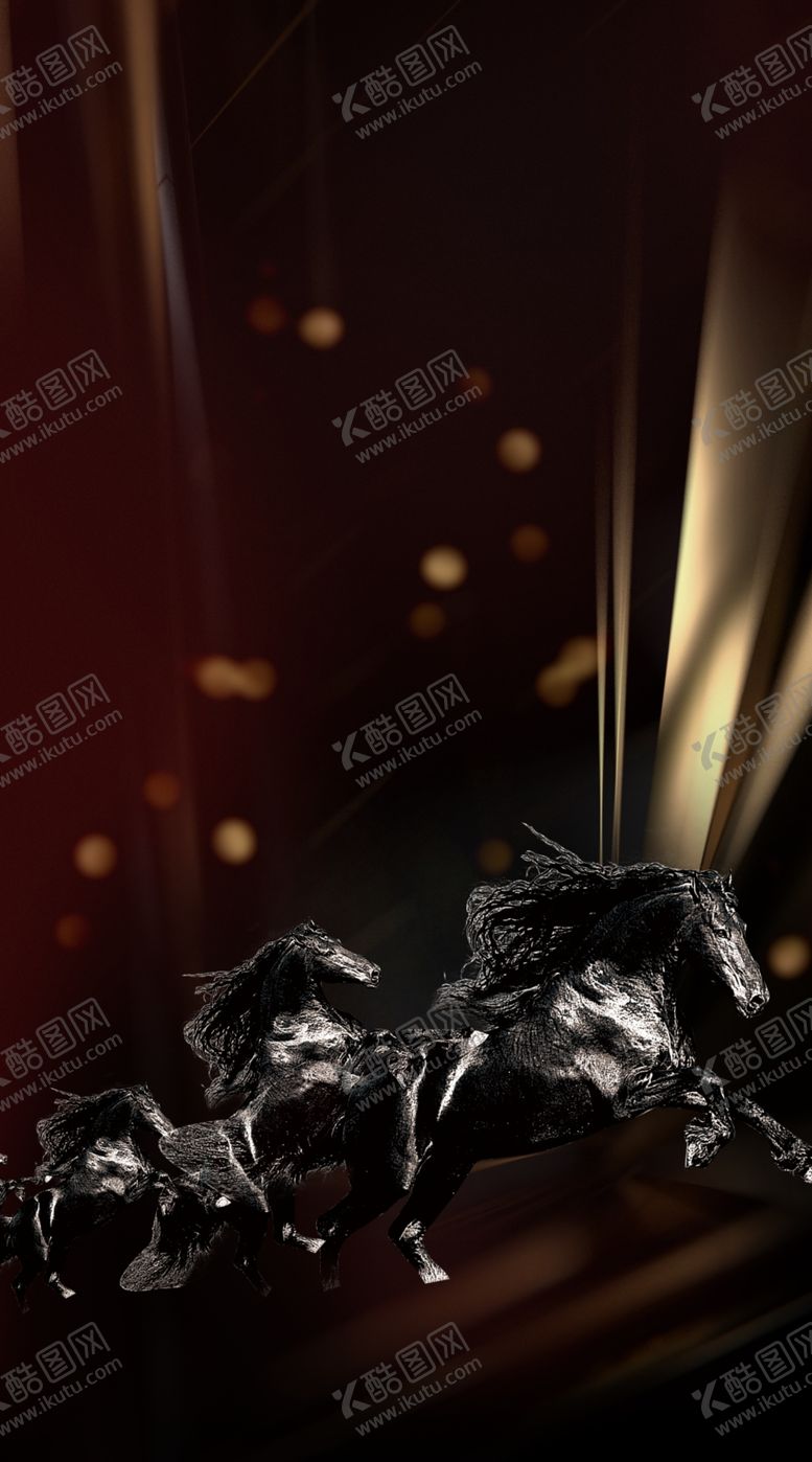 编号：99908709171659016694【酷图网】源文件下载-万马奔腾喜报