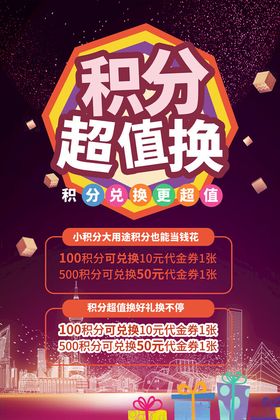 会员积分活动宣传海报