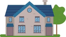 房子建筑屋建筑物Ai矢量图