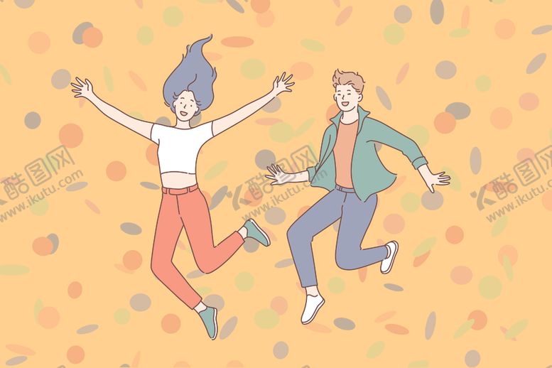 编号：94158010090051422481【酷图网】源文件下载-简约人物生活形象插画