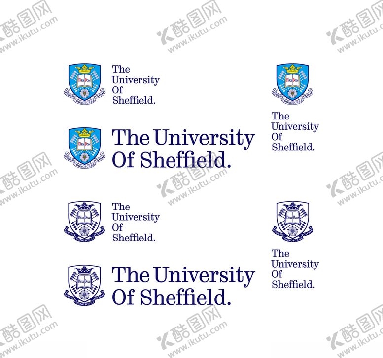 编号：91175909272157378918【酷图网】源文件下载-英国谢菲尔德大学校徽新版