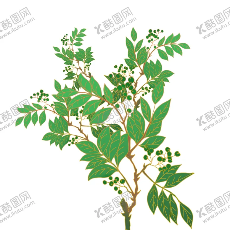 编号：77103504200849436987【酷图网】源文件下载-植物卡通装饰元素