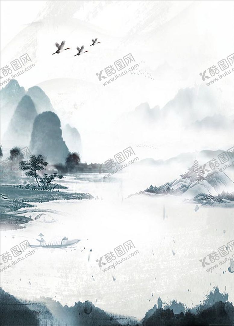 编号：28676209191708576012【酷图网】源文件下载-水墨高清背景