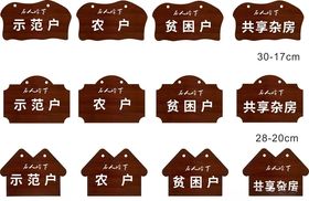 木板指示导引牌