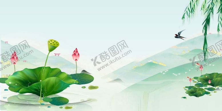 编号：59296709212054449638【酷图网】源文件下载-荷花背景