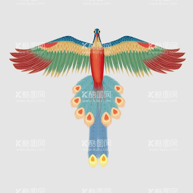编号：25409109290301291724【酷图网】源文件下载-国潮凤凰图案 