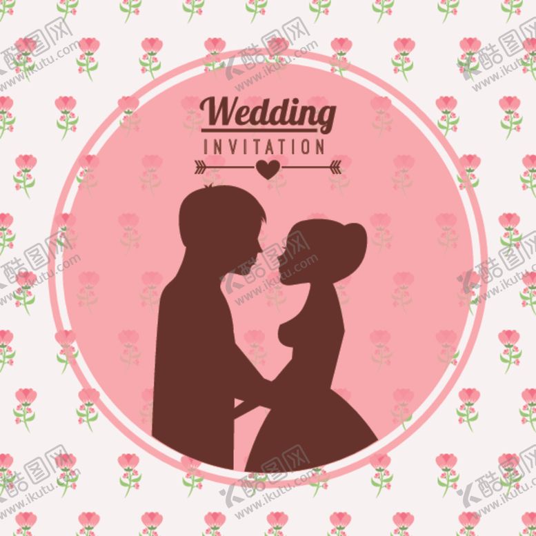 编号：69474109220301141066【酷图网】源文件下载-情侣卡通小人心形设计背景爱心