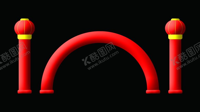 编号：86829001310622431197【酷图网】源文件下载-充气拱门样机内含矢量文件