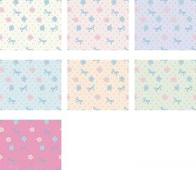 多彩爱心波点图案背景集