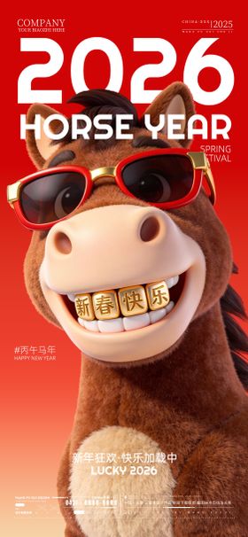 酒吧夜店ktv2026马年新年海报