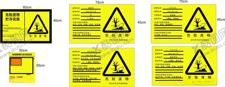 编号：80120601181053012179【酷图网】源文件下载-危险废物标识