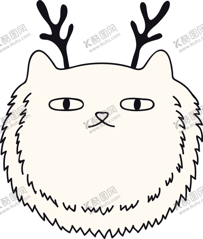 编号：12119810051653541823【酷图网】源文件下载-手绘卡通猫