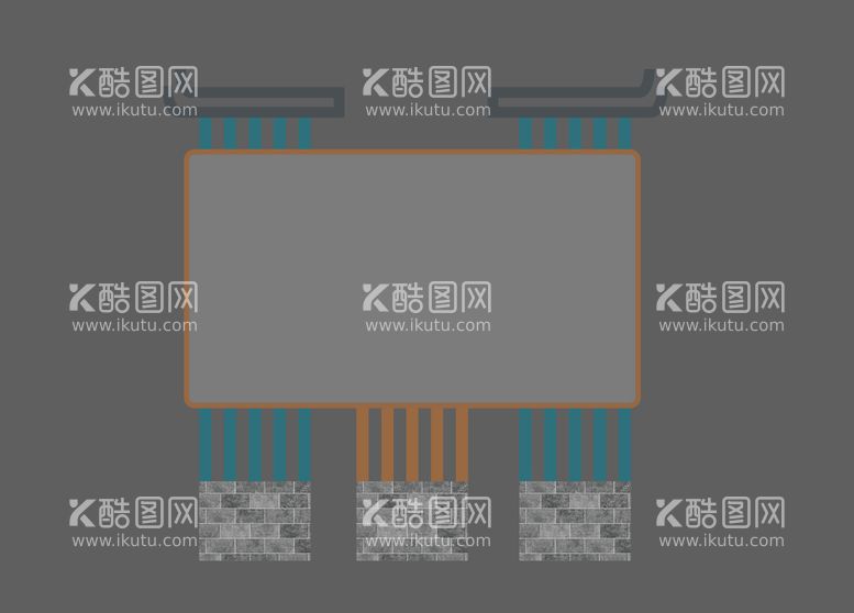 编号：94086611210412378043【酷图网】源文件下载-徽派造型显示屏系列七