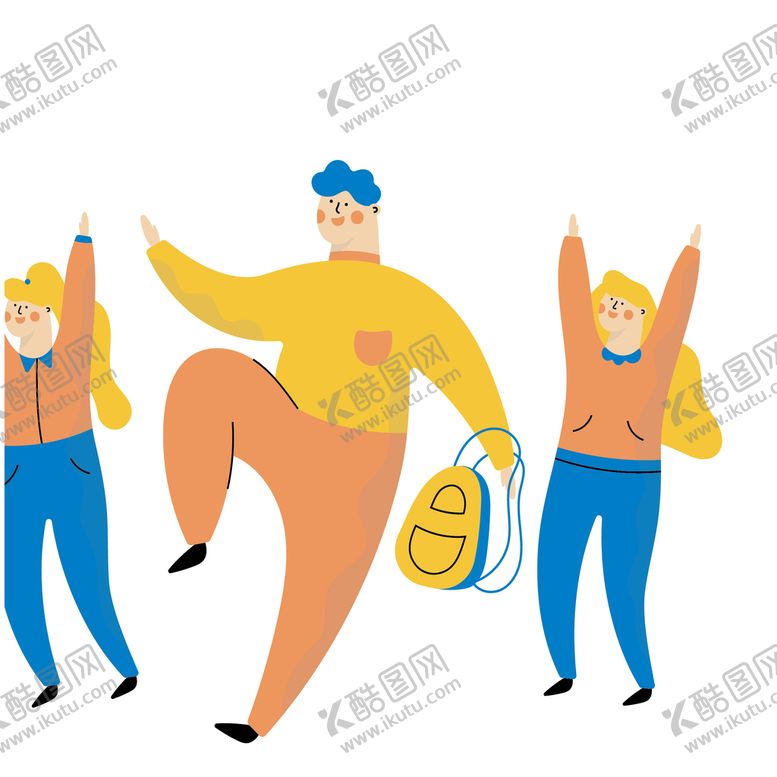 编号：95142009201953344017【酷图网】源文件下载-扁平化人物