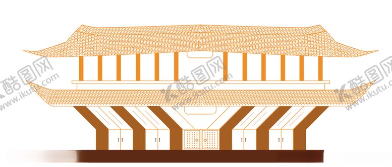编号：73674610182118011454【酷图网】源文件下载-古代建筑手绘
