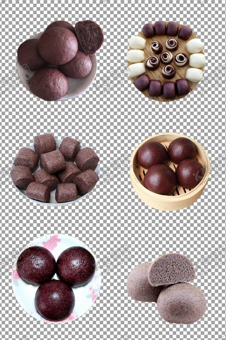 编号：43806909221100171351【酷图网】源文件下载-黑米馒头