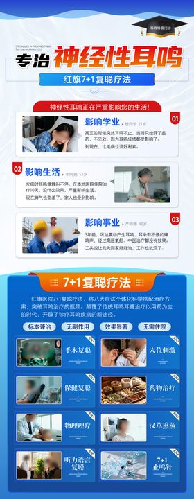 耳鸣医疗海报图