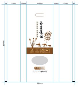 荞麦挂面包装设计