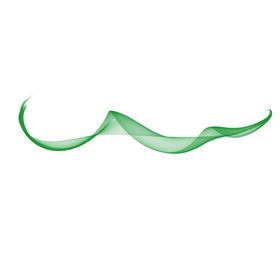 简约飘带绿色健康医院走廊标语文
