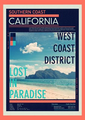 椰子树摄影剪切潮流艺术海报