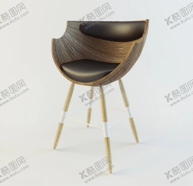 编号：58858403160632286742【酷图网】源文件下载-椅子3d模型现代椅子模型