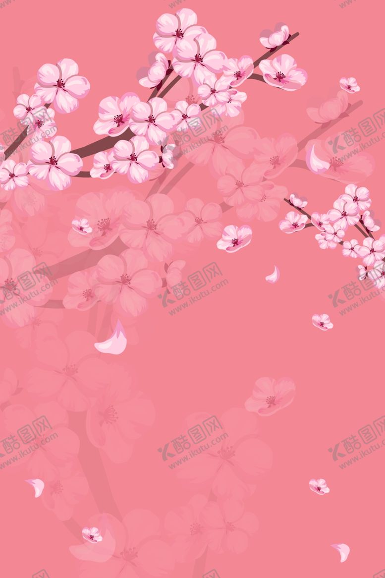编号：21533610201454393925【酷图网】源文件下载-色桃花背景