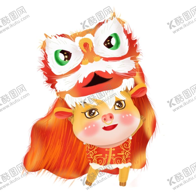 编号：62125009260147161666【酷图网】源文件下载-春节动漫牛形象