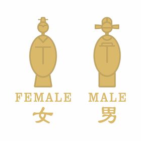 男女卫生间标识牌