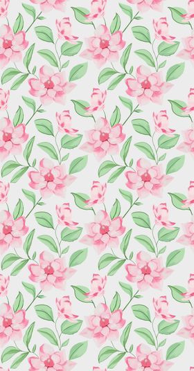 大牌粉色花卉图案