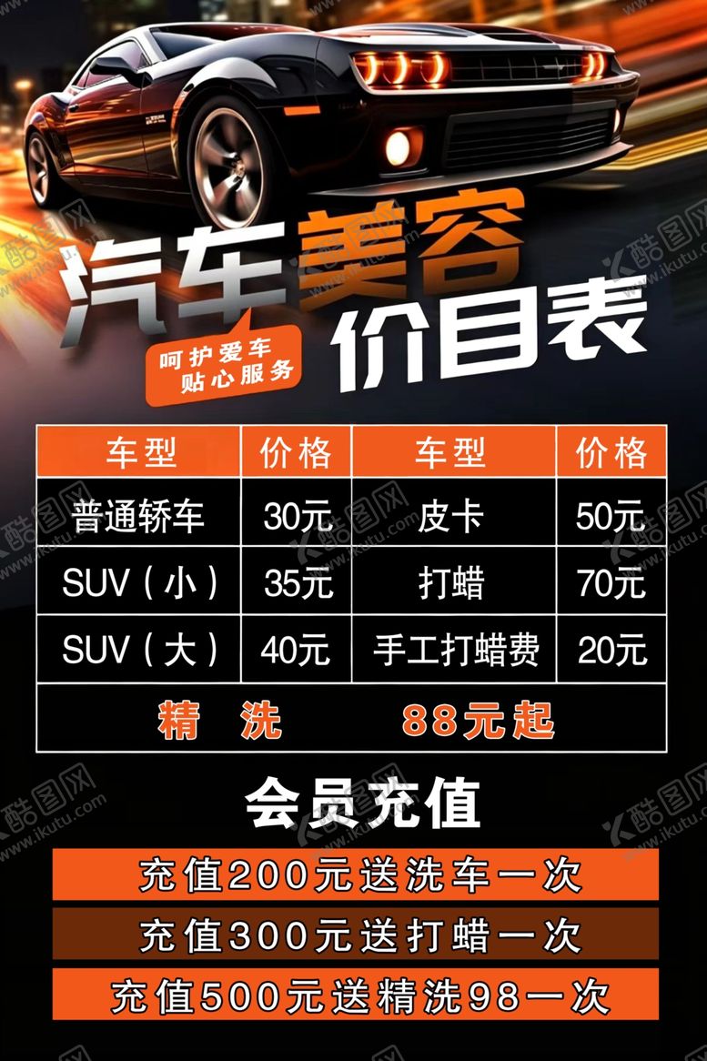 编号：81752205240623198601【酷图网】源文件下载-洗车