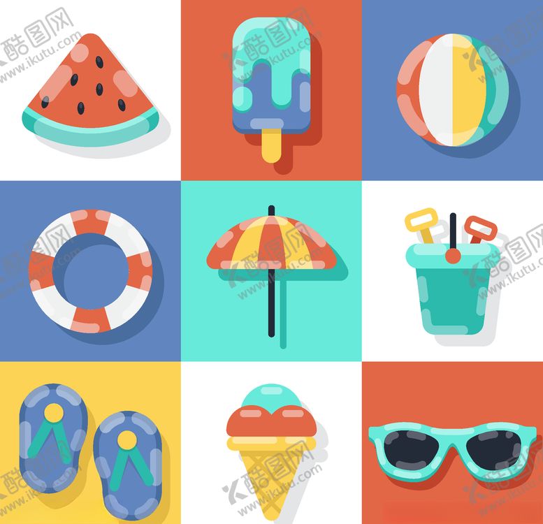 编号：97069209272350582532【酷图网】源文件下载-夏日元素