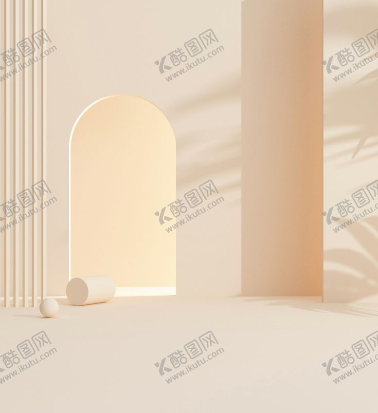 编号：22388802180303197150【酷图网】源文件下载-c4d暖色空间