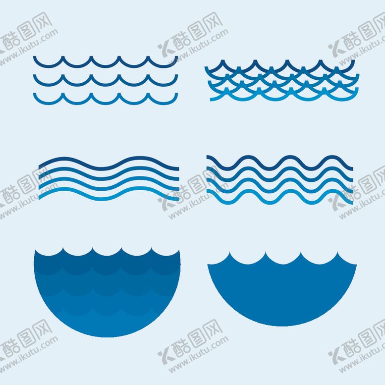 编号：30026410300952237542【酷图网】源文件下载-波浪装饰元素