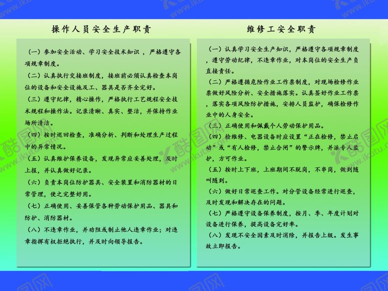 编号：59292110250541581817【酷图网】源文件下载-生产职责
