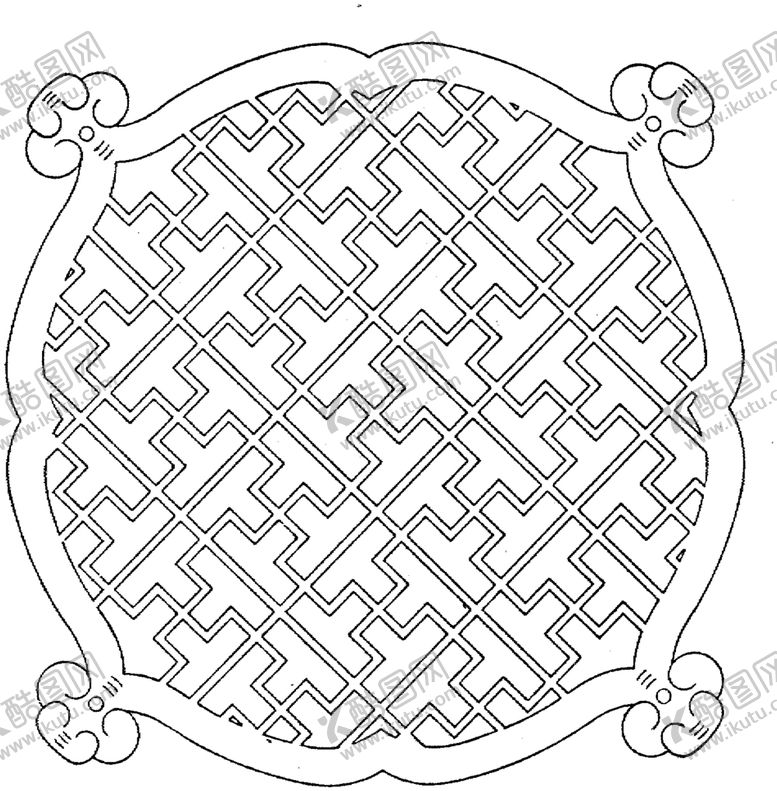 编号：90670605041843328349【酷图网】源文件下载-镂空花图案