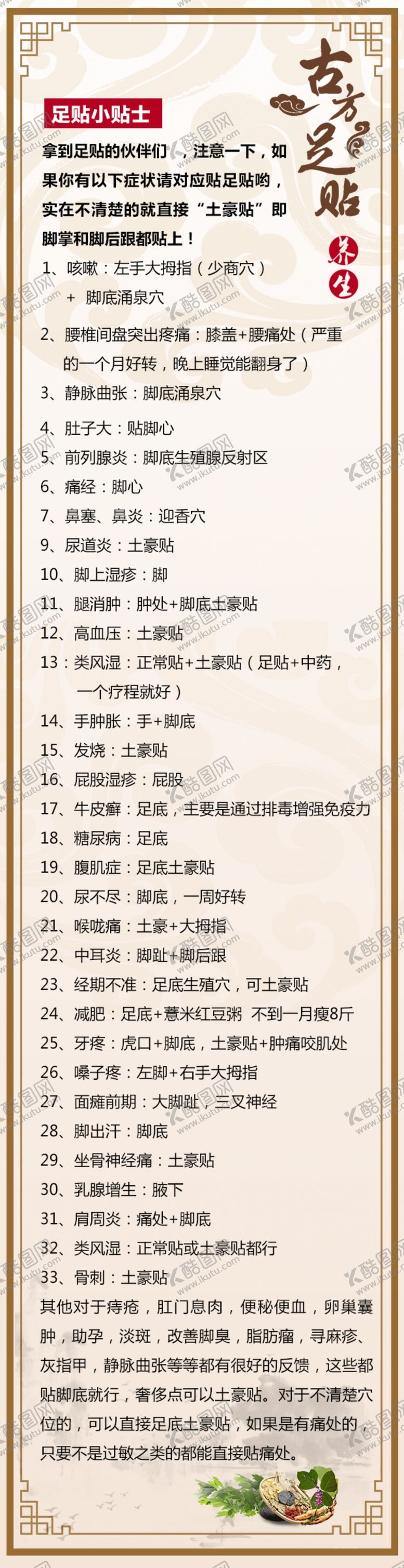 编号：66410610271053196485【酷图网】源文件下载-古方足浴药浴海报图片