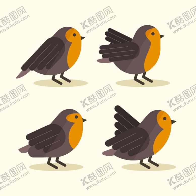 编号：98246912030449283644【酷图网】源文件下载-知更鸟 