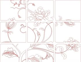 花型 小碎花 花形图案 花样 