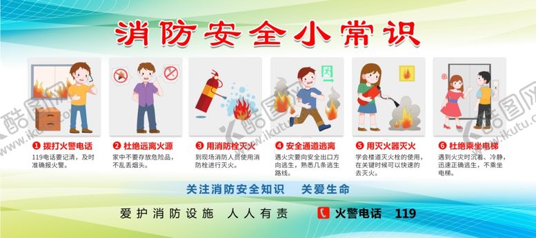编号：40405906300539074598【酷图网】源文件下载-消防安全小常识