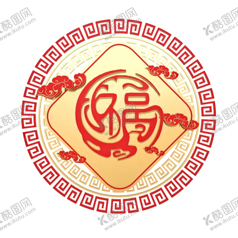 编号：19939304192219436780【酷图网】源文件下载-春节海报