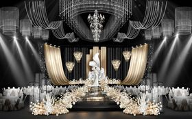 香槟色布幔婚礼