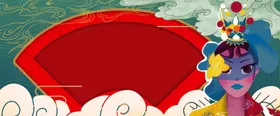 中国风国潮背景插画图片