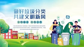 社区垃圾分类宣传场景