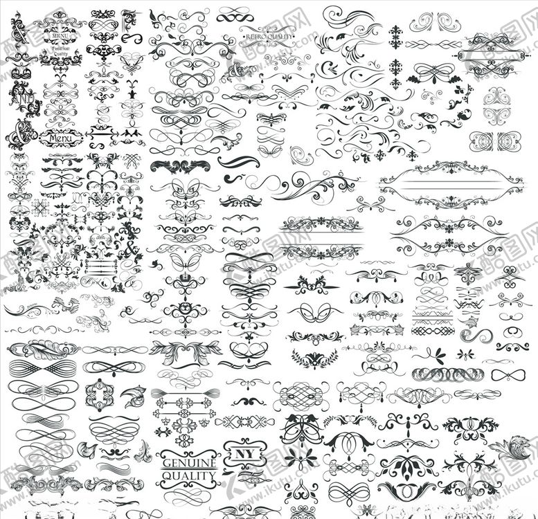 编号：99259310041831071558【酷图网】源文件下载-矢量花纹花边