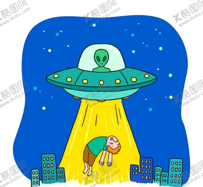 编号：01679209191427368695【酷图网】源文件下载-被外星人绑走的男子